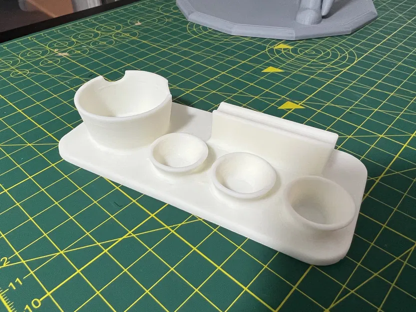 Khay trộn sơn nhỏ với giá đỡ cọ vẽ - Image 2