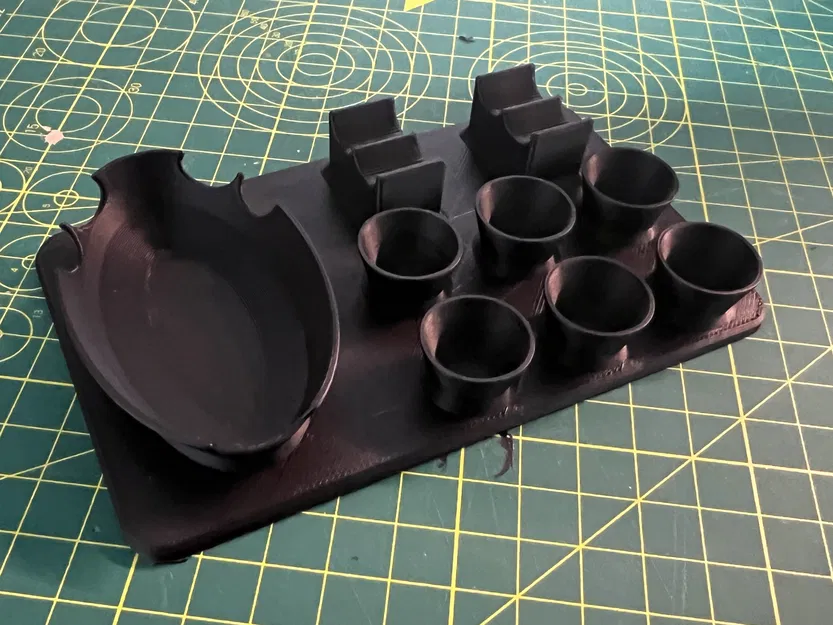 Khay trộn sơn nhỏ với giá đỡ cọ vẽ - Image 3