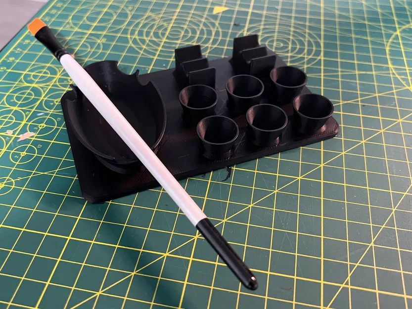 Khay trộn sơn nhỏ với giá đỡ cọ vẽ - Image 4