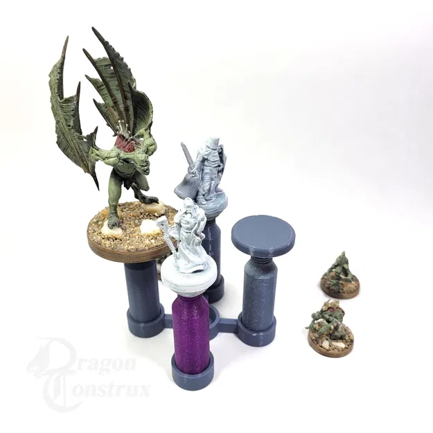 Bộ tay cầm và đế sơn mô hình thu nhỏ không từ tính - Image 1