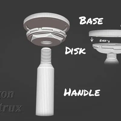 Bộ tay cầm và đế sơn mô hình thu nhỏ không từ tính