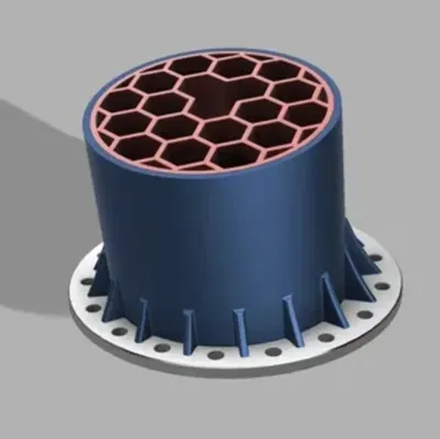 Giá đỡ bút hình lục giác cho bàn làm việc