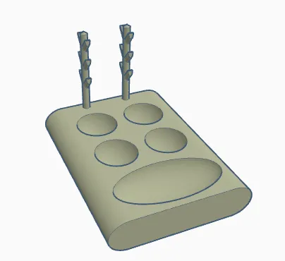 Giá đỡ cọ vẽ và bảng màu sơn độc đáo - Image 2