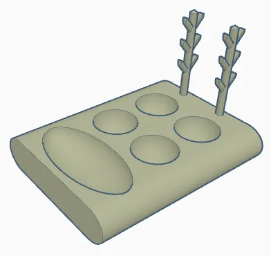 Giá đỡ cọ vẽ và bảng màu sơn độc đáo - Image 3