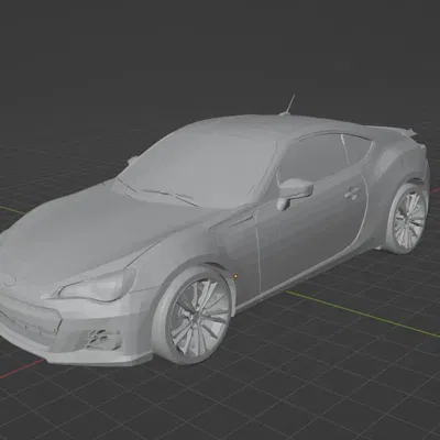 Mô hình xe thể thao Subaru BRZ 2014 chi tiết cao