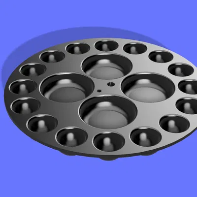 Bảng màu sơn với giá đỡ cọ vẽ trung tâm