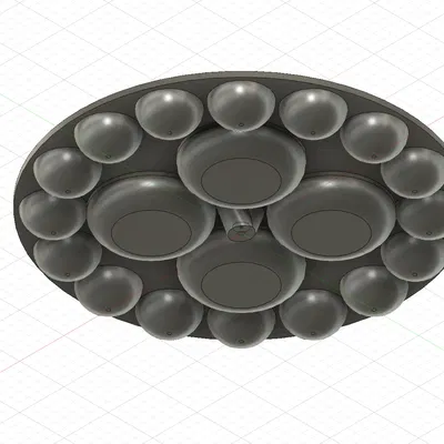 Bảng màu sơn với giá đỡ cọ vẽ trung tâm