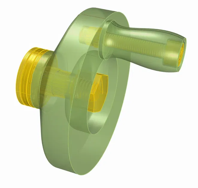 Bánh xe tay Unimat DB cho máy tiện 200 - Image 1