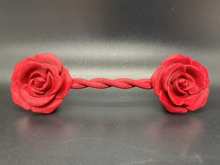 Tay nắm tủ hình hoa hồng với khoảng cách lỗ 3.5 inch - Image 3