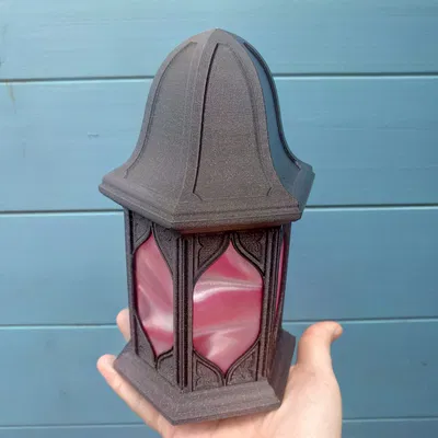 Đèn lồng Gothic trang trí Halloween bằng giấy