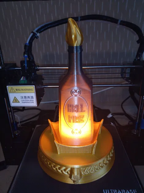 Chai Lửa Địa Ngục với Đế Trang Trí Halloween - Image 2