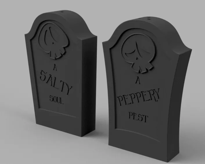 Đồ trang trí muối và tiêu Halloween vui nhộn - Image 4