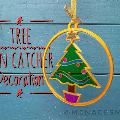 Trang trí bắt ánh sáng hình cây thông Giáng sinh