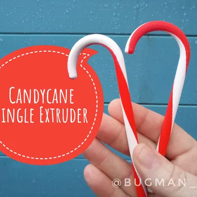 Gậy kẹo ngọt in 3D cho mùa Giáng sinh