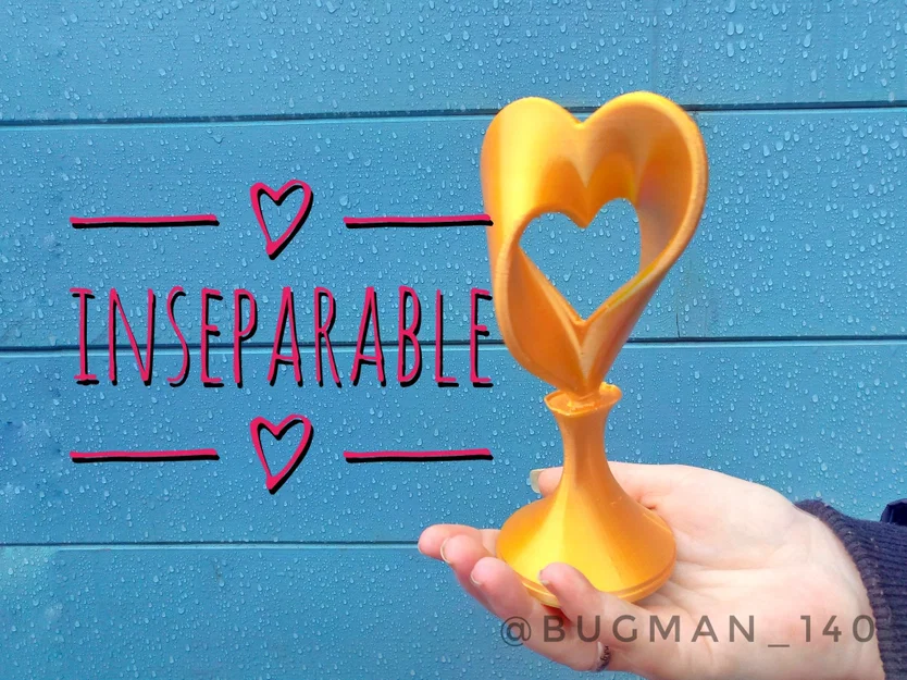Mô hình trái tim đôi không thể tách rời cho ngày Valentine - Image 1