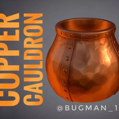 Nồi đồng đơn giản cho trang trí Halloween