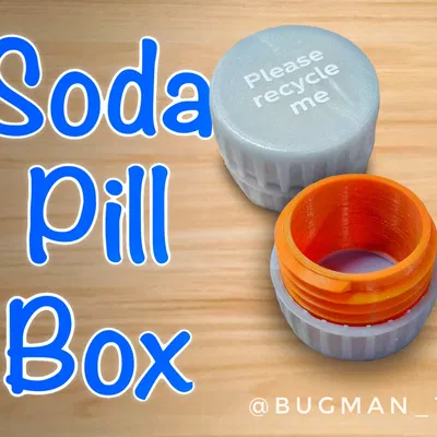 Hộp thuốc nhỏ từ nắp chai soda