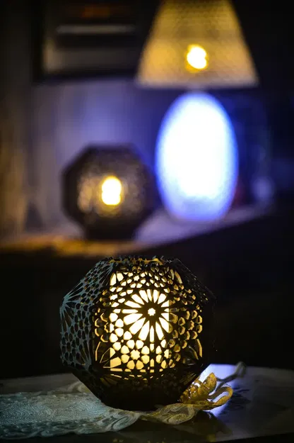 Đèn bàn Alhambra Rosetta phong cách Arabesque 20cm - Image 1