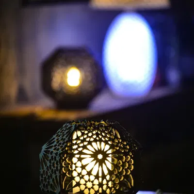 Đèn bàn Alhambra Rosetta phong cách Arabesque 20cm