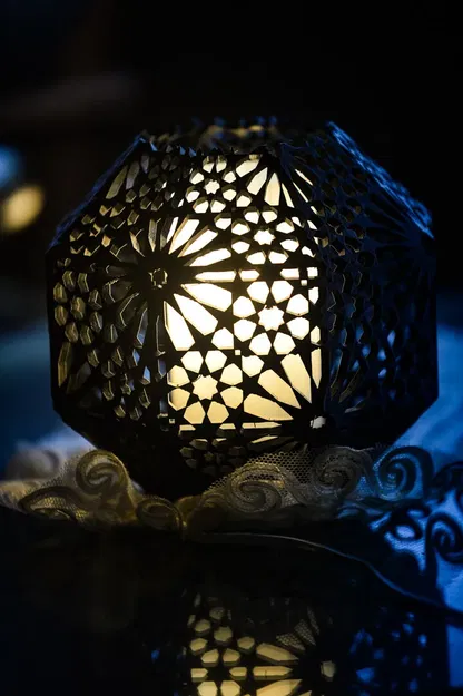 Đèn bàn Alhambra Rosetta phong cách Arabesque 20cm - Image 2