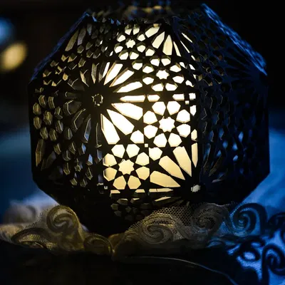 Đèn bàn Alhambra Rosetta phong cách Arabesque 20cm