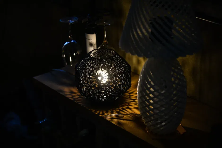 Đèn bàn Alhambra Rosetta phong cách Arabesque 20cm - Image 4