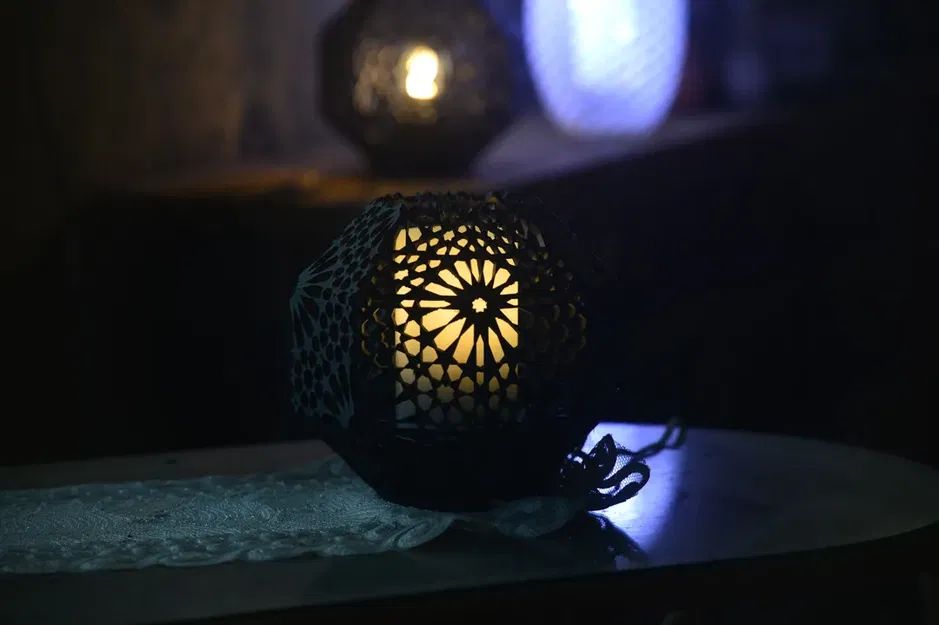 Đèn bàn Alhambra Rosetta phong cách Arabesque 20cm - Image 5