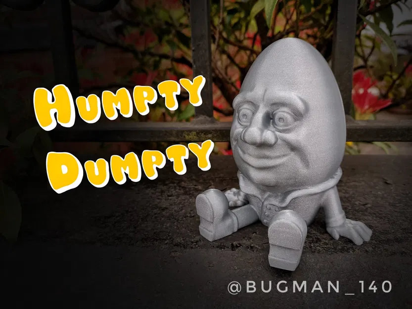 Humpty Dumpty ngồi trên tường trang trí lễ Phục Sinh - Image 1