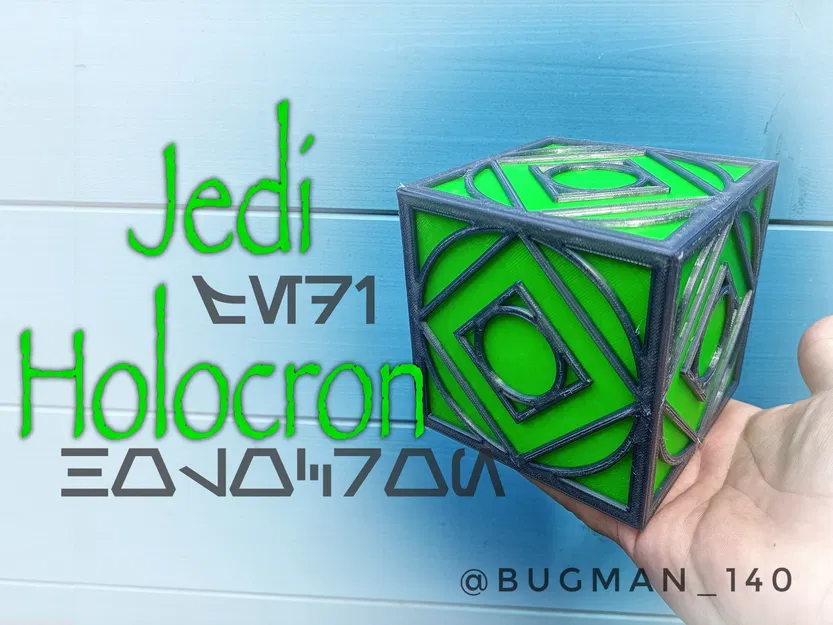Mô hình Holocron Jedi với thiết kế chi tiết và hỗ trợ in 3D - Image 1