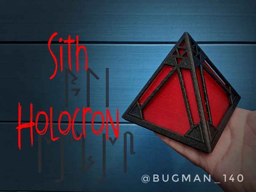 Holocron Sith với thiết kế chi tiết và đế LED - Image 1