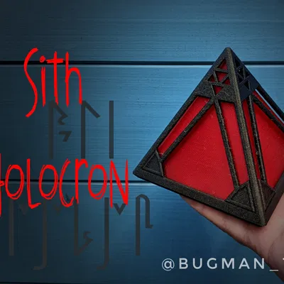 Holocron Sith với thiết kế chi tiết và đế LED