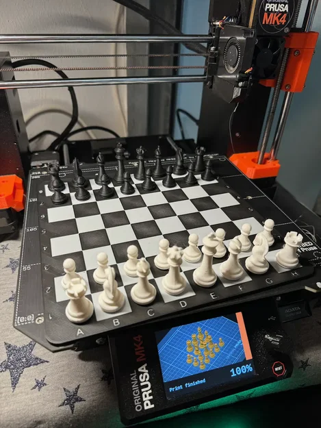 Bàn cờ vua hai màu cho các nhân vật từ tính - Image 1