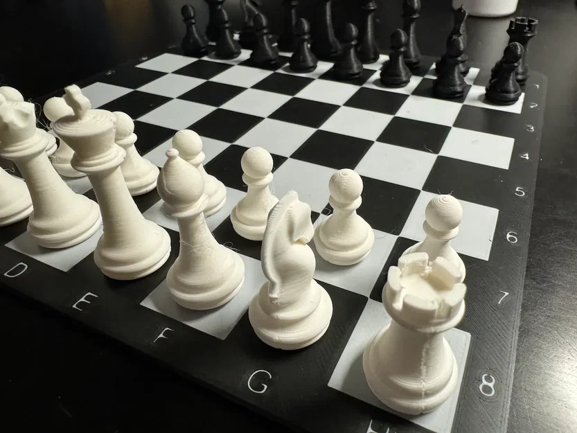 Bàn cờ vua hai màu cho các nhân vật từ tính - Image 5