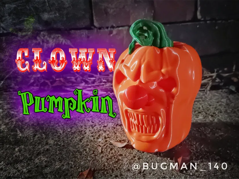 Bí ngô hề vui nhộn cho trang trí Halloween - Image 1