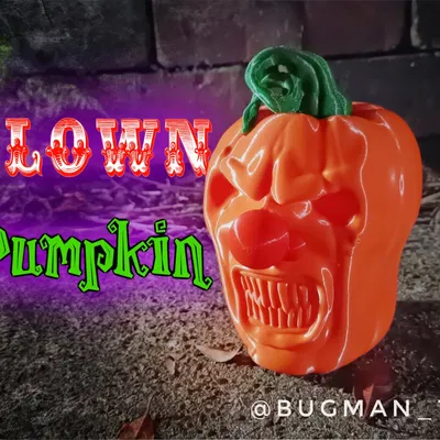 Bí ngô hề vui nhộn cho trang trí Halloween