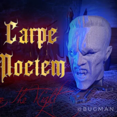 Đầu lâu ma cà rồng gắn trên di vật tôn giáo