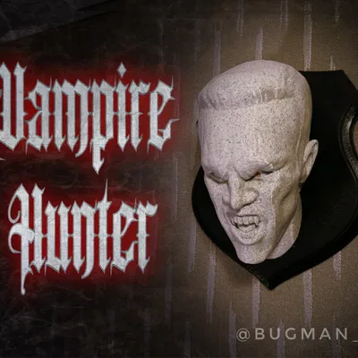 Chiến lợi phẩm thợ săn ma cà rồng treo tường