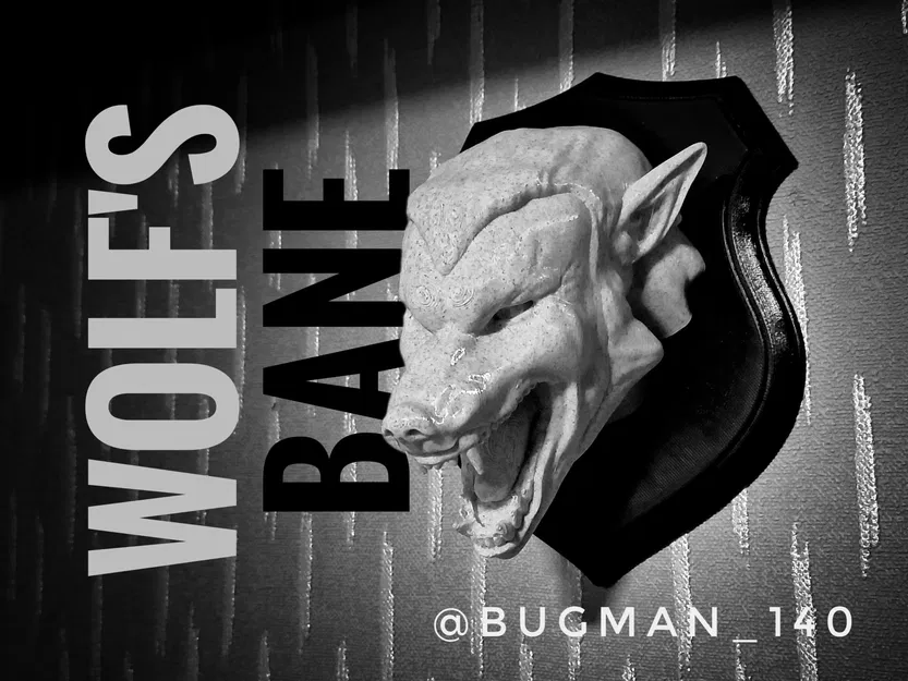 Trophy Sói Hủy Diệt Treo Tường Cho Thợ Săn Quái Vật - Image 1