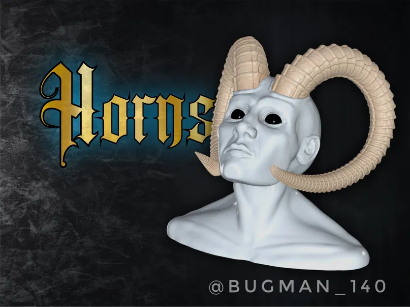 Quái vật ác quỷ có sừng đang trầm tư - Image 1