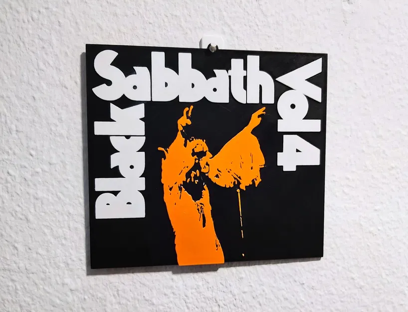 Bìa album Black Sabbath Vol4 nghệ thuật tường mini - Image 1