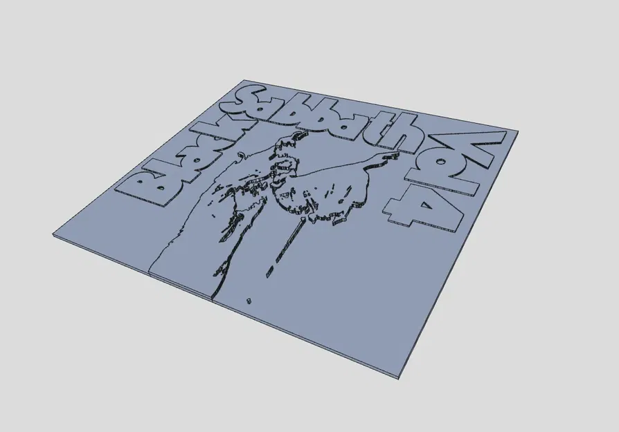 Bìa album Black Sabbath Vol4 nghệ thuật tường mini - Image 2