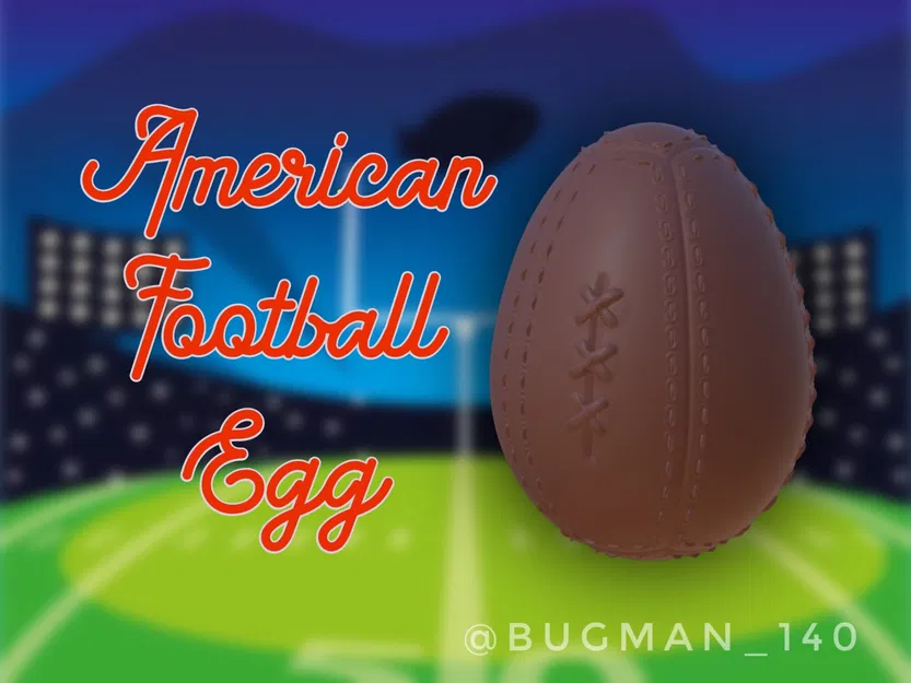 Quả bóng bầu dục Mỹ trang trí lễ Phục Sinh - Image 1