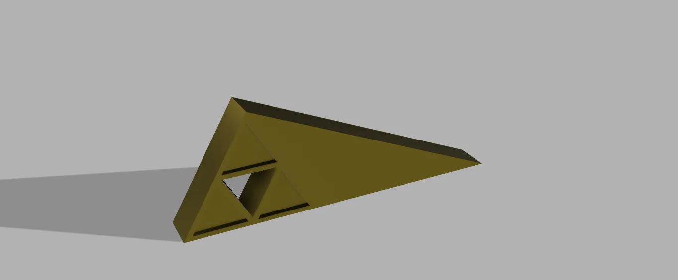 Giá đỡ cửa hình Triforce tối giản - Image 2