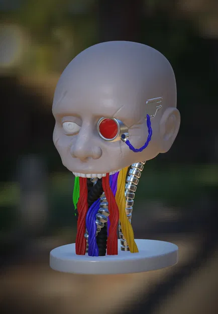 Mô hình nhân vật cyborg u ám "Wired" từ trí tưởng tượng - Image 7