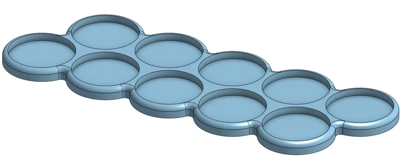 Khay di chuyển cho mô hình 25mm và 32mm trong wargaming - Image 1