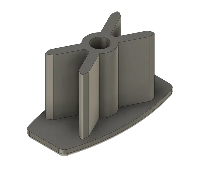 Nắp cuối cho thanh dưới của rèm cuốn bằng nhôm - Image 2