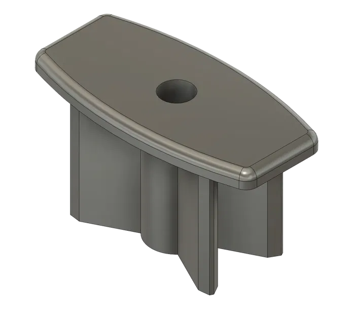 Nắp cuối cho thanh dưới của rèm cuốn bằng nhôm - Image 3