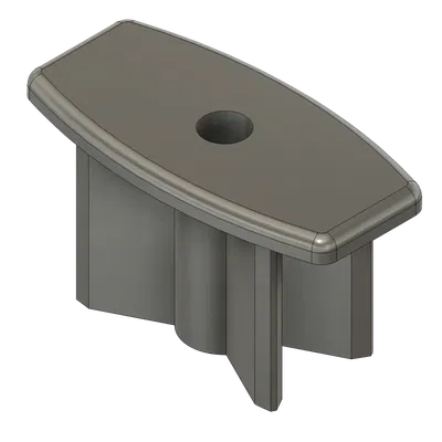 Nắp cuối cho thanh dưới của rèm cuốn bằng nhôm