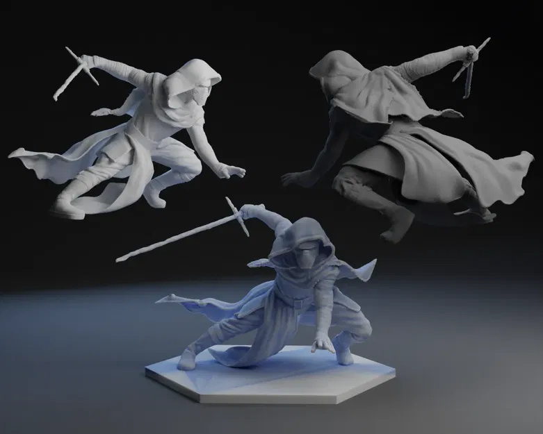 Nhân vật Kylo Ren với đế hoặc không có đế - Image 1