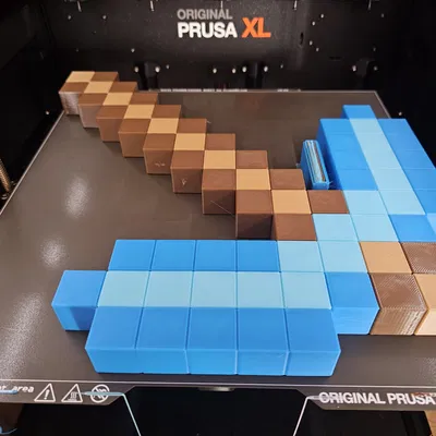 Cúp khai thác kim cương Minecraft kích thước gần thật